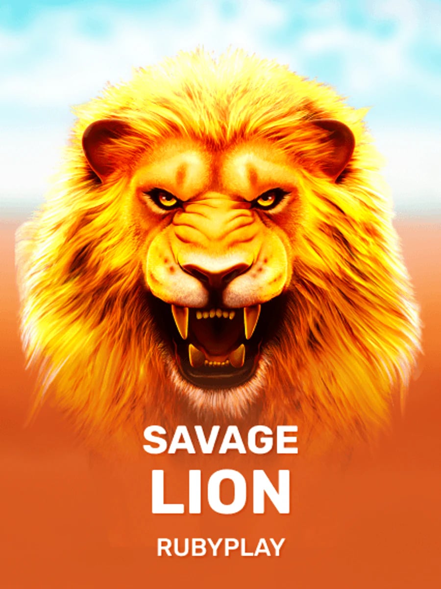 Savage Lion slot game artwork