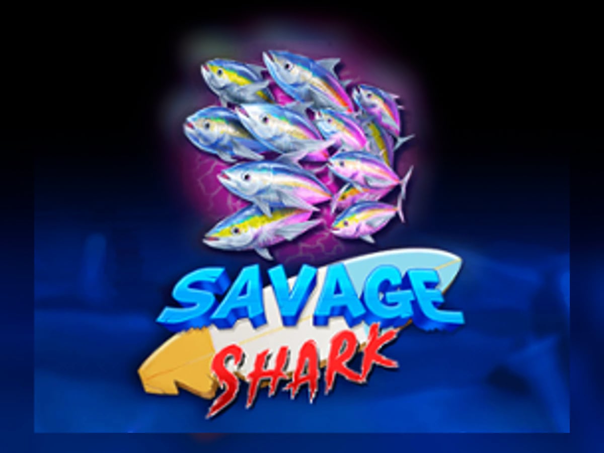 Savage Shark slot game artwork