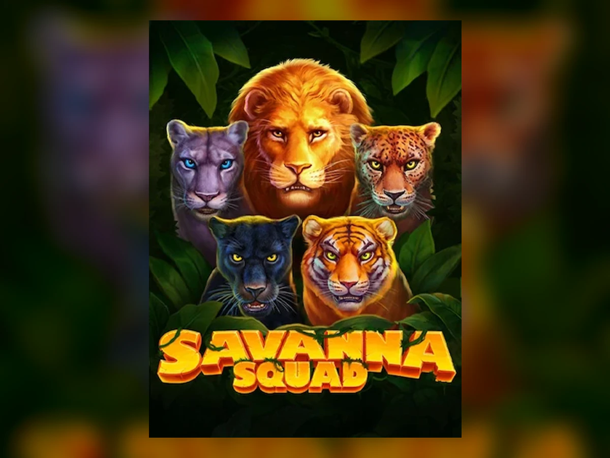 Savanna Squad slot game artwork