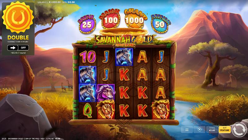 Savannah Gold Coin Of The Wild slot game artwork