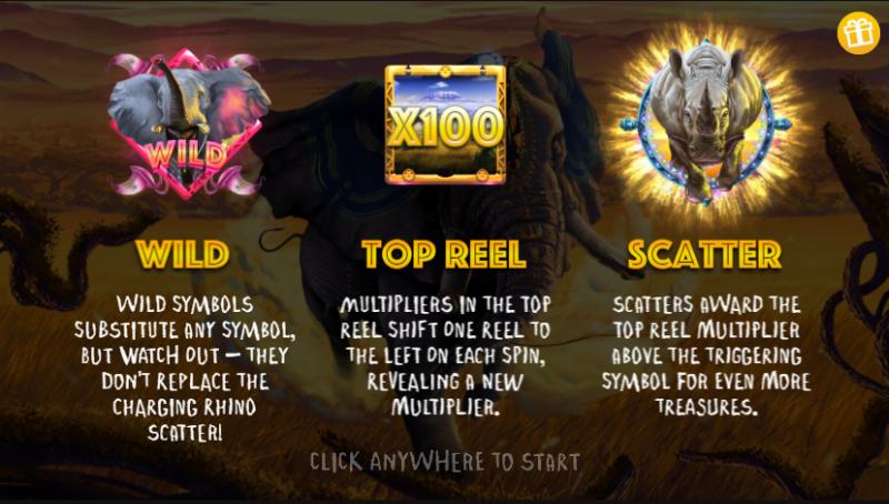 Savannah Treasures slot game artwork