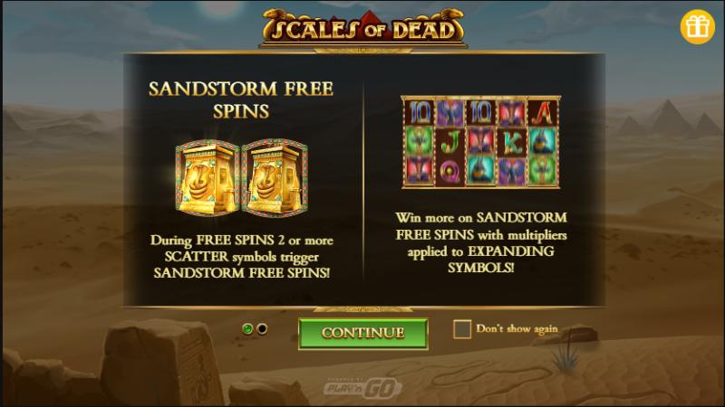 Scales Of Dead slot game artwork