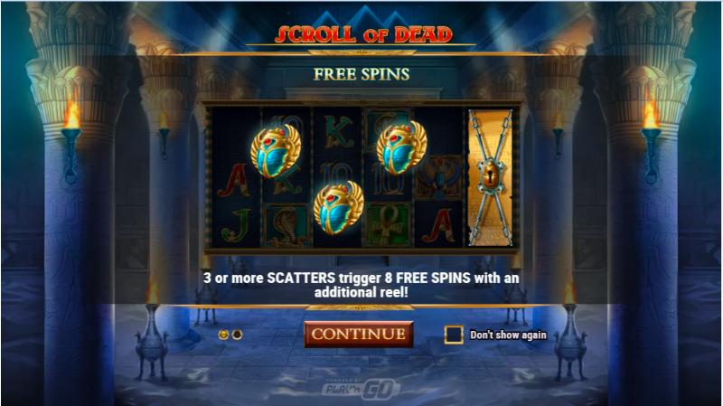 Scroll Of Dead slot game artwork