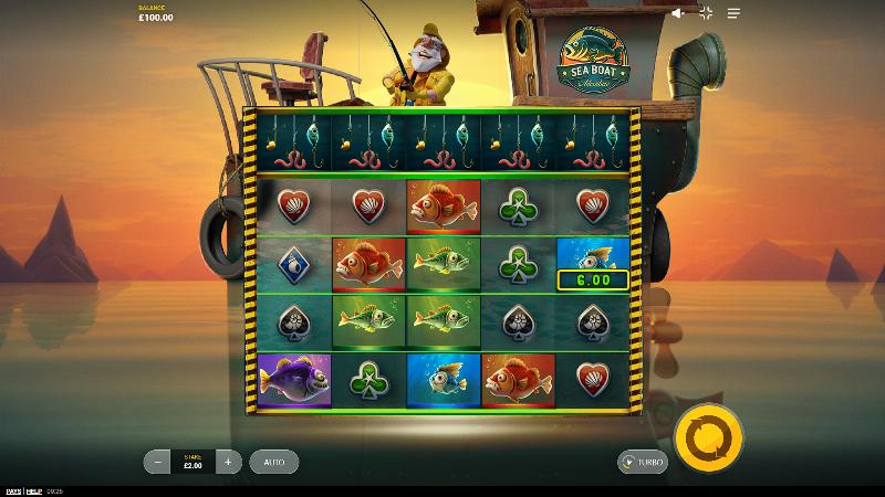 Sea Boat Adventure slot game artwork
