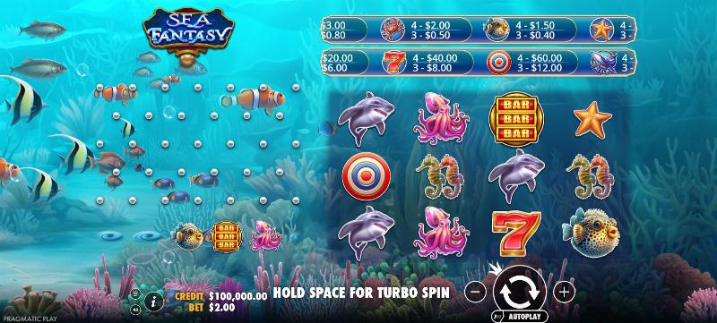 Sea Fantasy slot game artwork