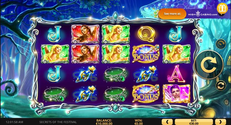 Secrets Of The Festival slot game artwork