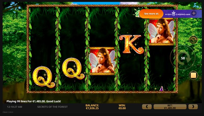 Secrets Of The Forest slot game artwork