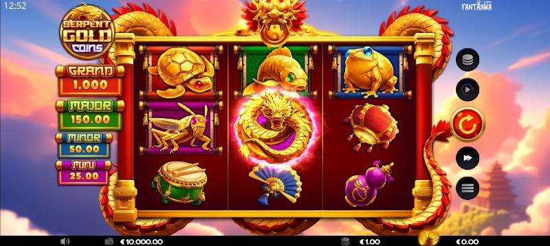 Serpent Gold Coins slot game artwork