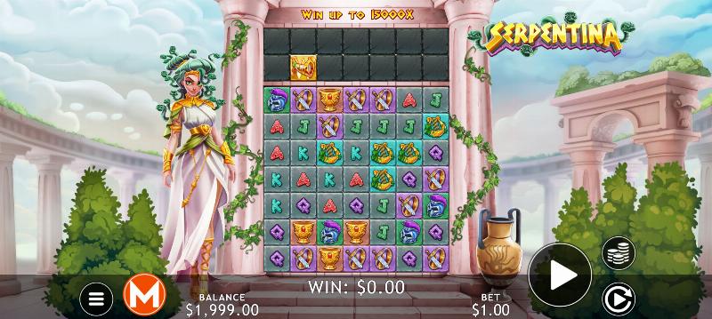Serpentina slot game artwork