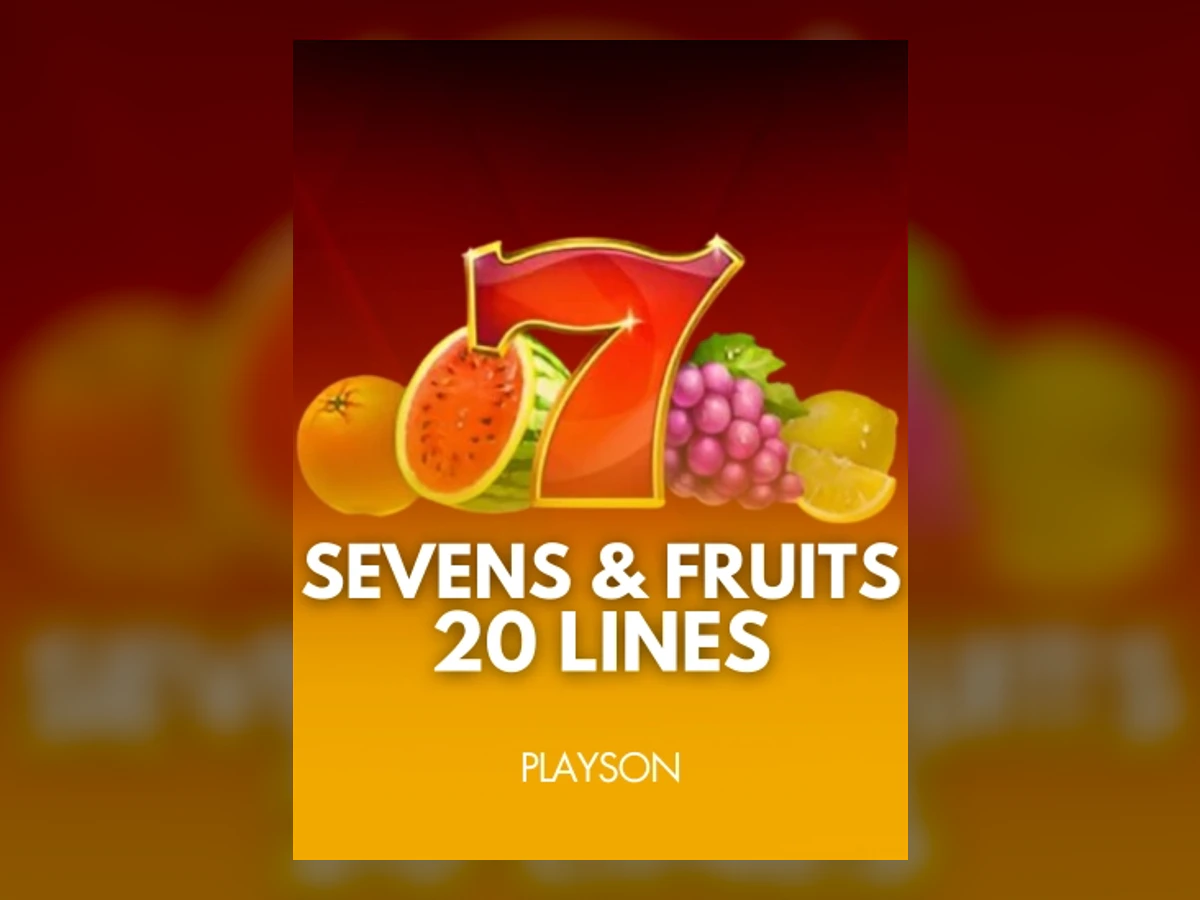 Sevens & Fruits: 20 lines slot game artwork