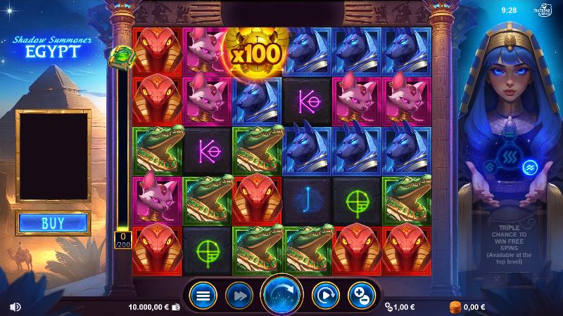 Shadow Summoner Egypt slot game artwork