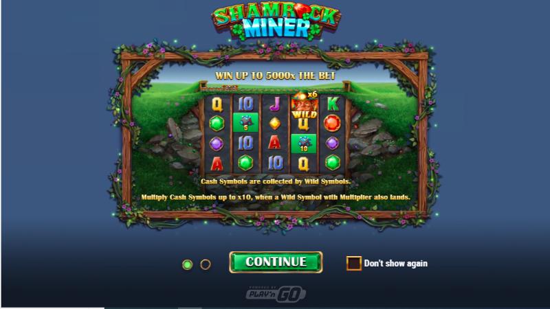 Shamrock Miner slot game artwork