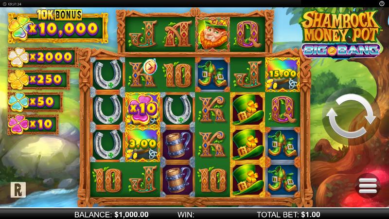 Shamrock Money Pot slot game artwork