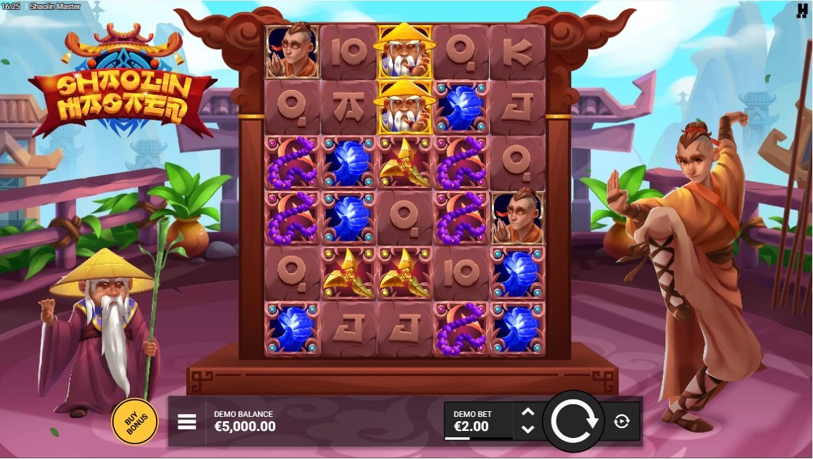 Shaolin Master slot game artwork