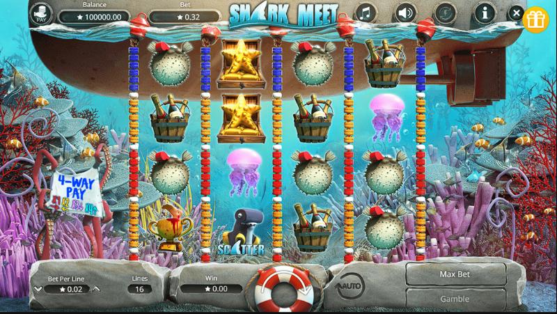 Shark Meet slot game artwork