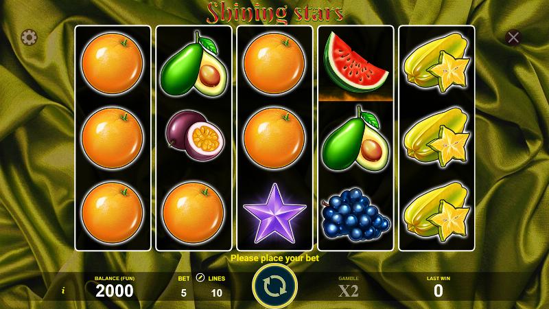 Shining Stars slot game artwork
