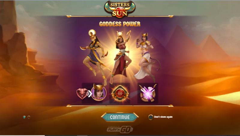 Sisters Of The Sun slot game artwork