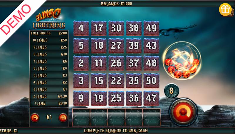 Slingo Lightning slot game artwork