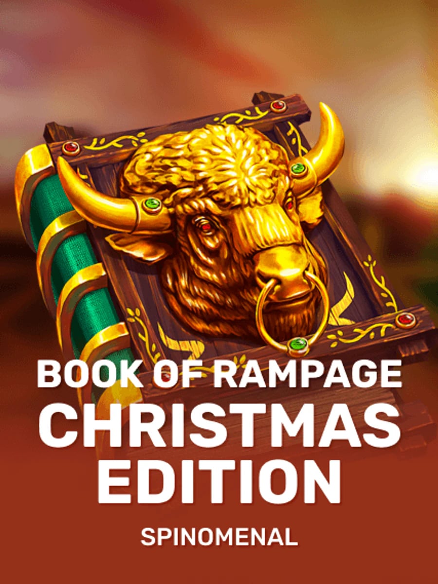 Book of Rampage Christmas Edition slot game artwork