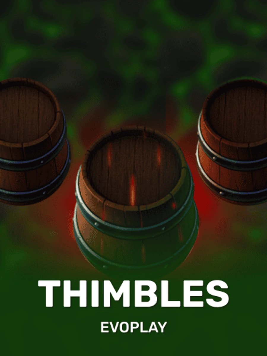 Thimbles slot game artwork