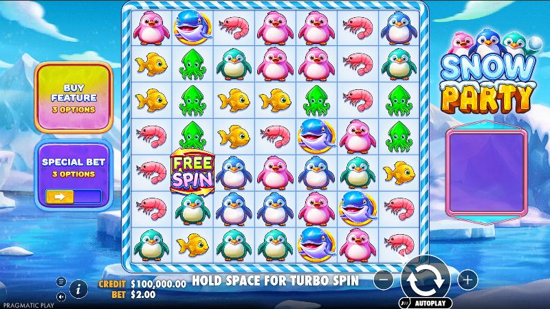 Snow Party slot game artwork
