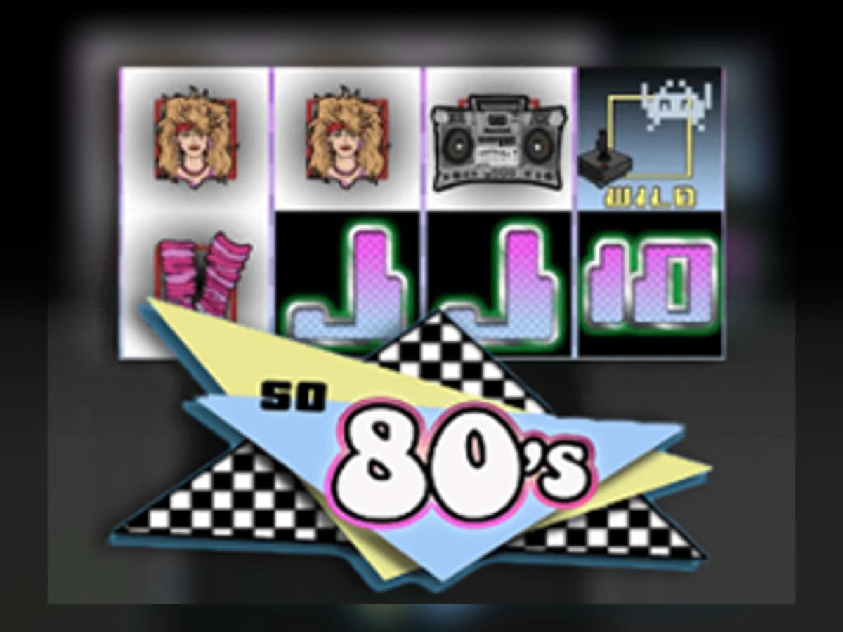 So 80's slot game artwork