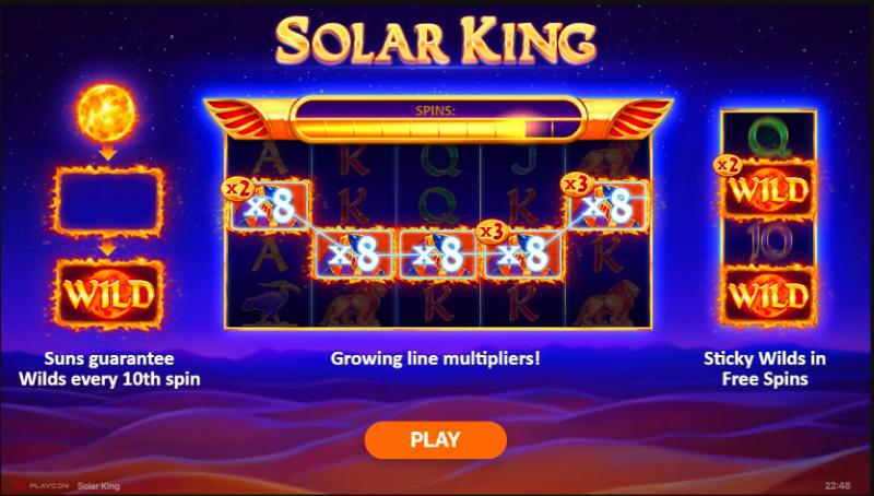 Solar King slot game artwork