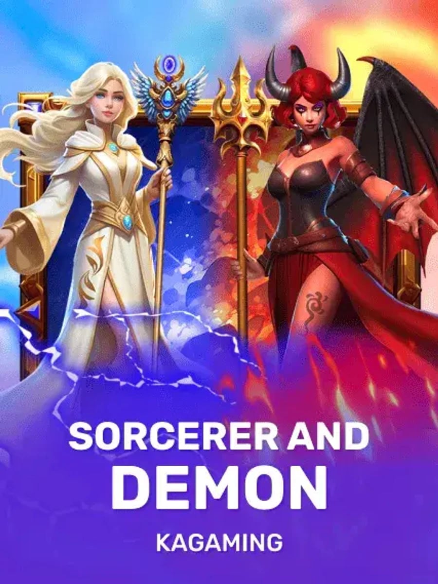 Sorcerer and Demon slot game artwork