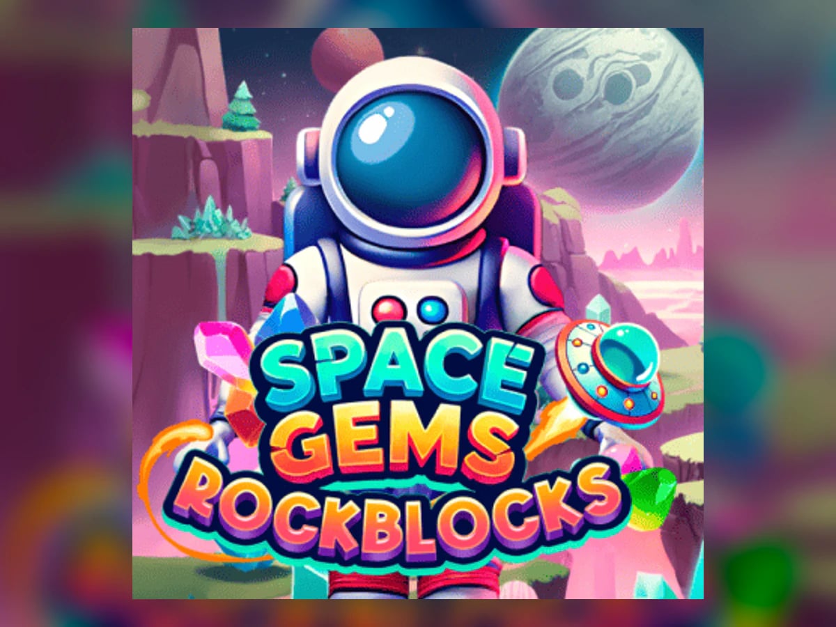 Space Gems Rockblocks slot game artwork