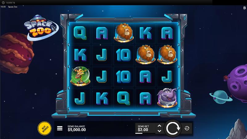 Space Zoo slot game artwork