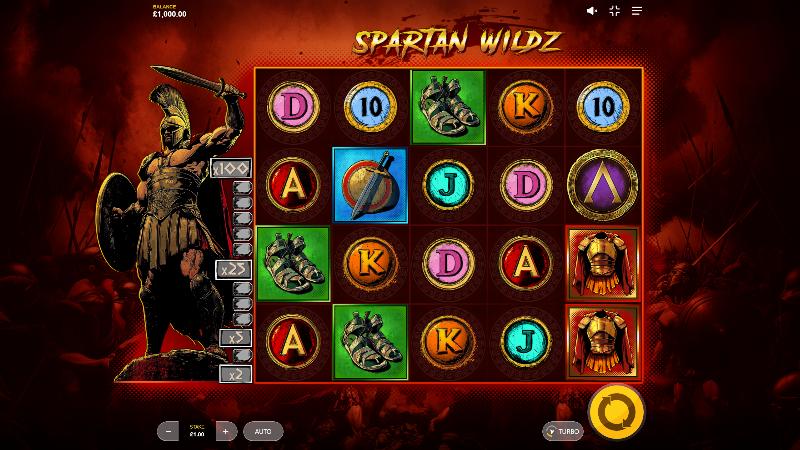 Spartan Wildz slot game artwork
