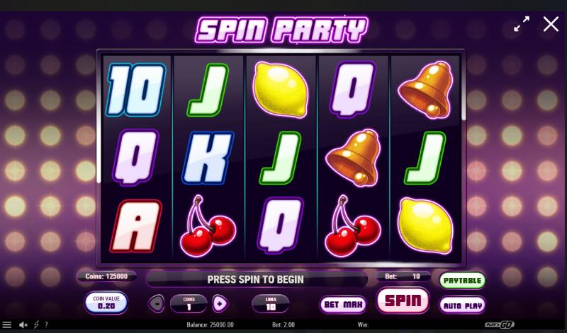 Spin Party slot game artwork