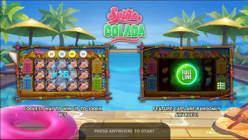 Spina Colada slot game artwork