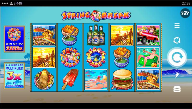 Spring Break slot game artwork