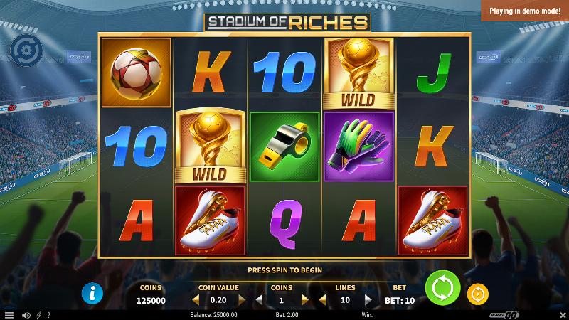 Stadium Of Riches slot game artwork