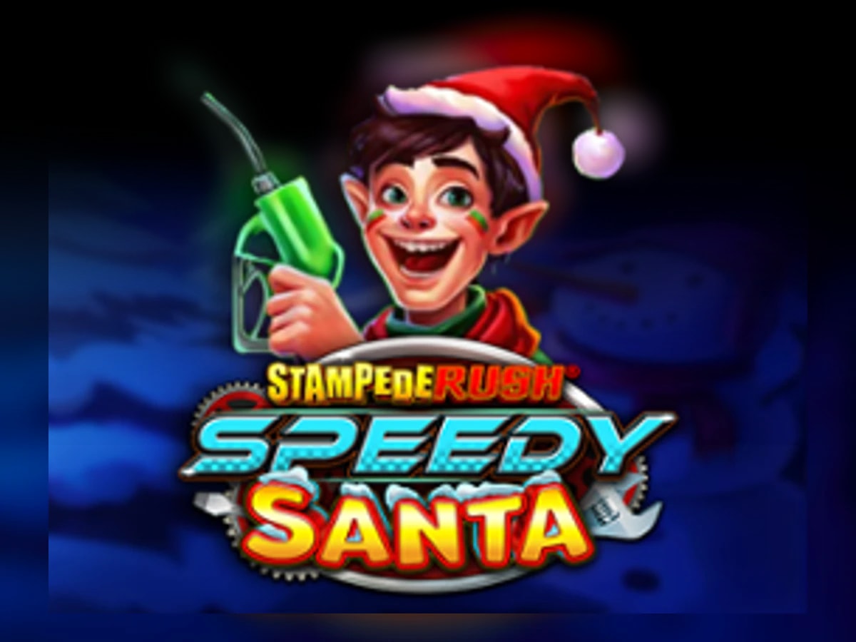 Stampede Rush Speedy Santa slot game artwork