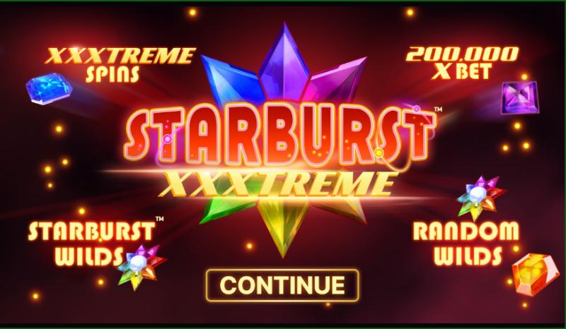 Starburst Xxxtreme slot game artwork