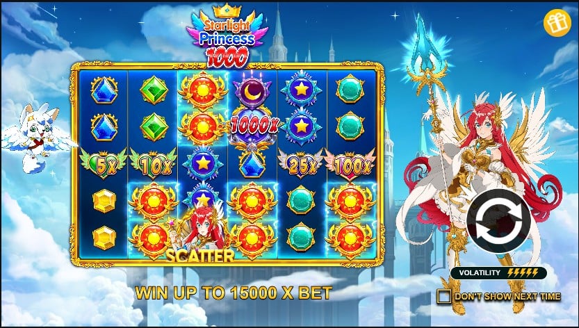Starlight Princess 1000 slot game artwork