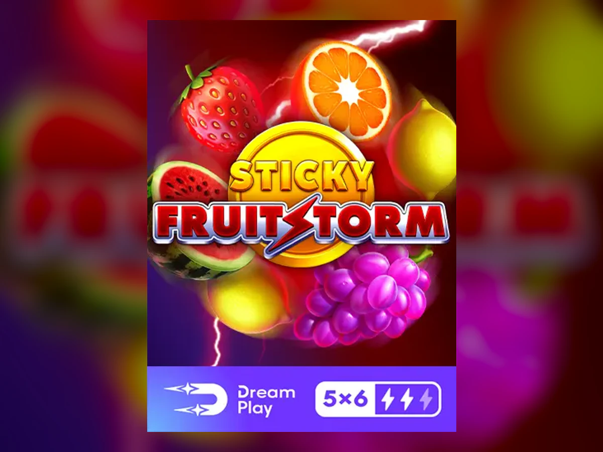 Sticky Fruitstorm slot game artwork