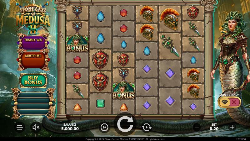 Stone Gaze Of Medusa 2 slot game artwork
