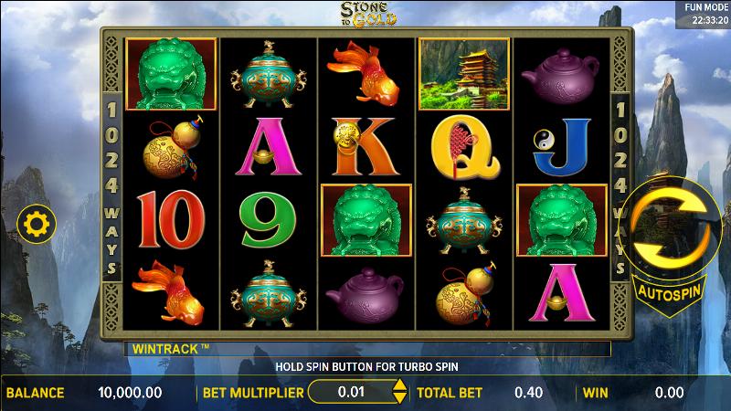 Stone To Gold slot game artwork