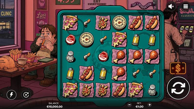 Suck slot game artwork