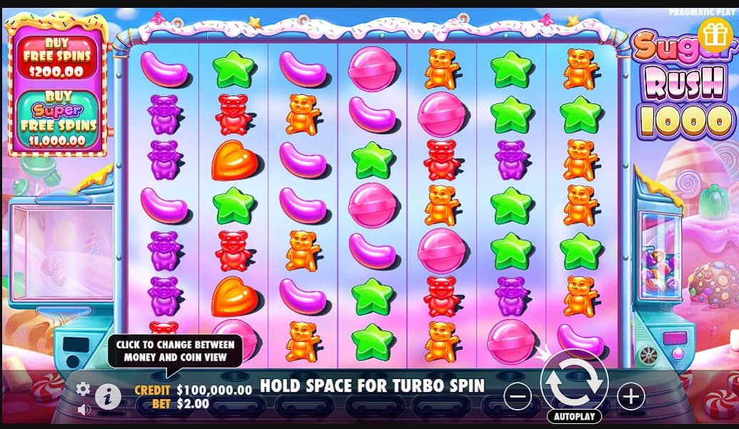 Sugar Rush 1000 slot game artwork
