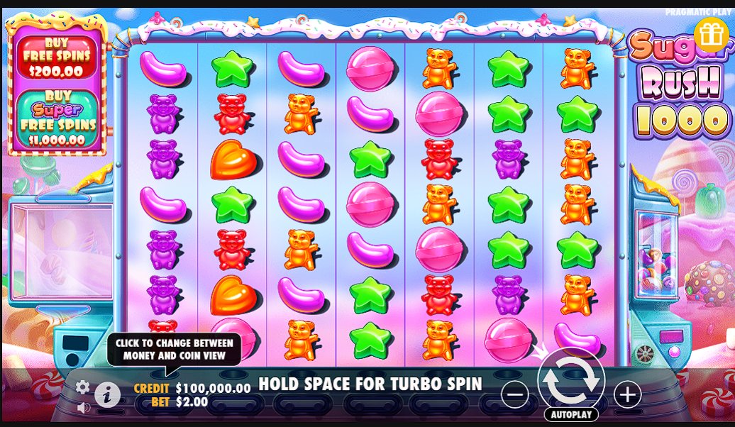 Sugar Rush 1000 slot game artwork