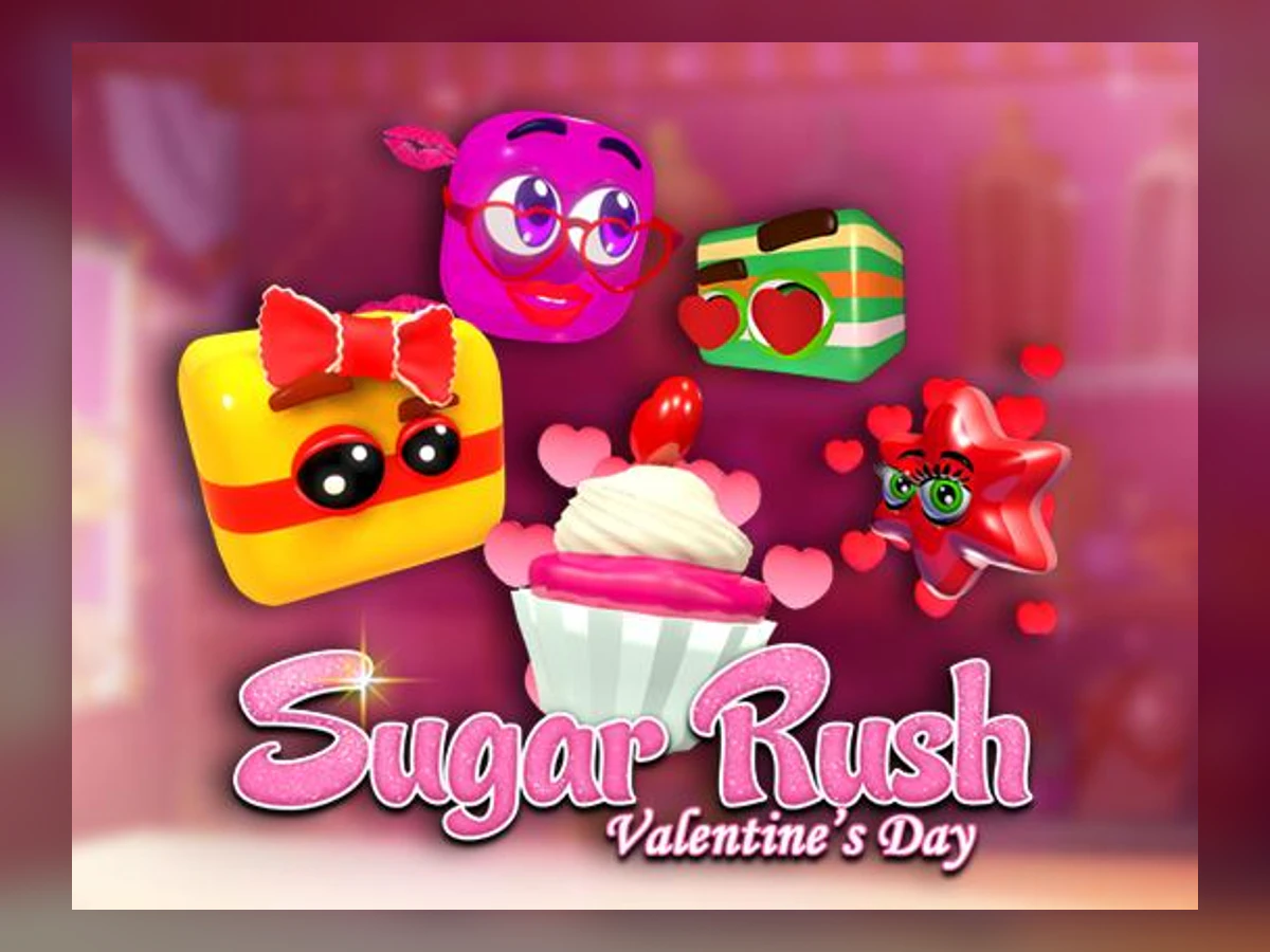 Sugar Rush Valentine's Day slot game artwork