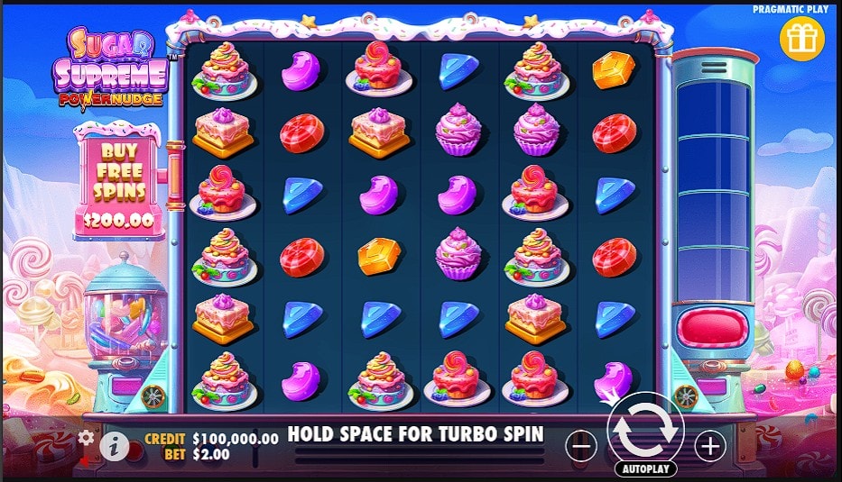 Sugar Supreme Powernudge slot game artwork
