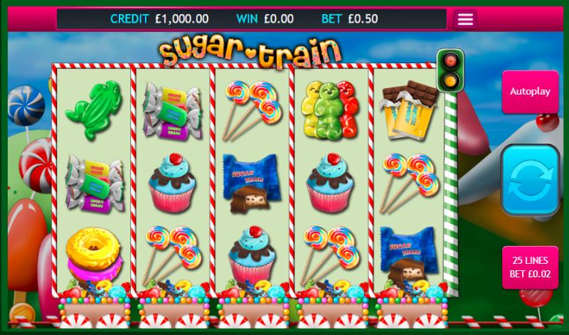 Sugar Train slot game artwork