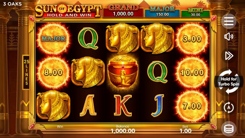 Sun Of Egypt slot game artwork