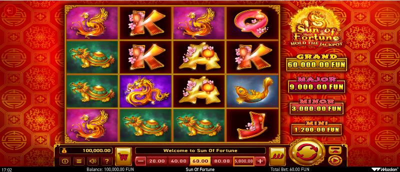 Sun Of Fortune slot game artwork