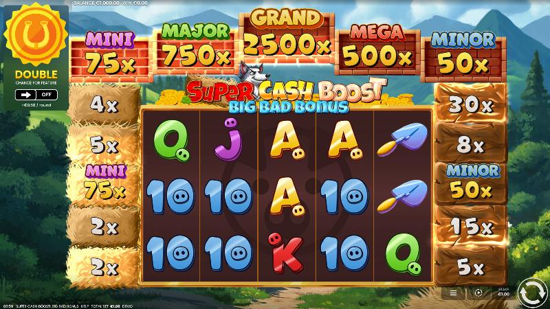 Super Cash Boost Big Bad Bonus slot game artwork